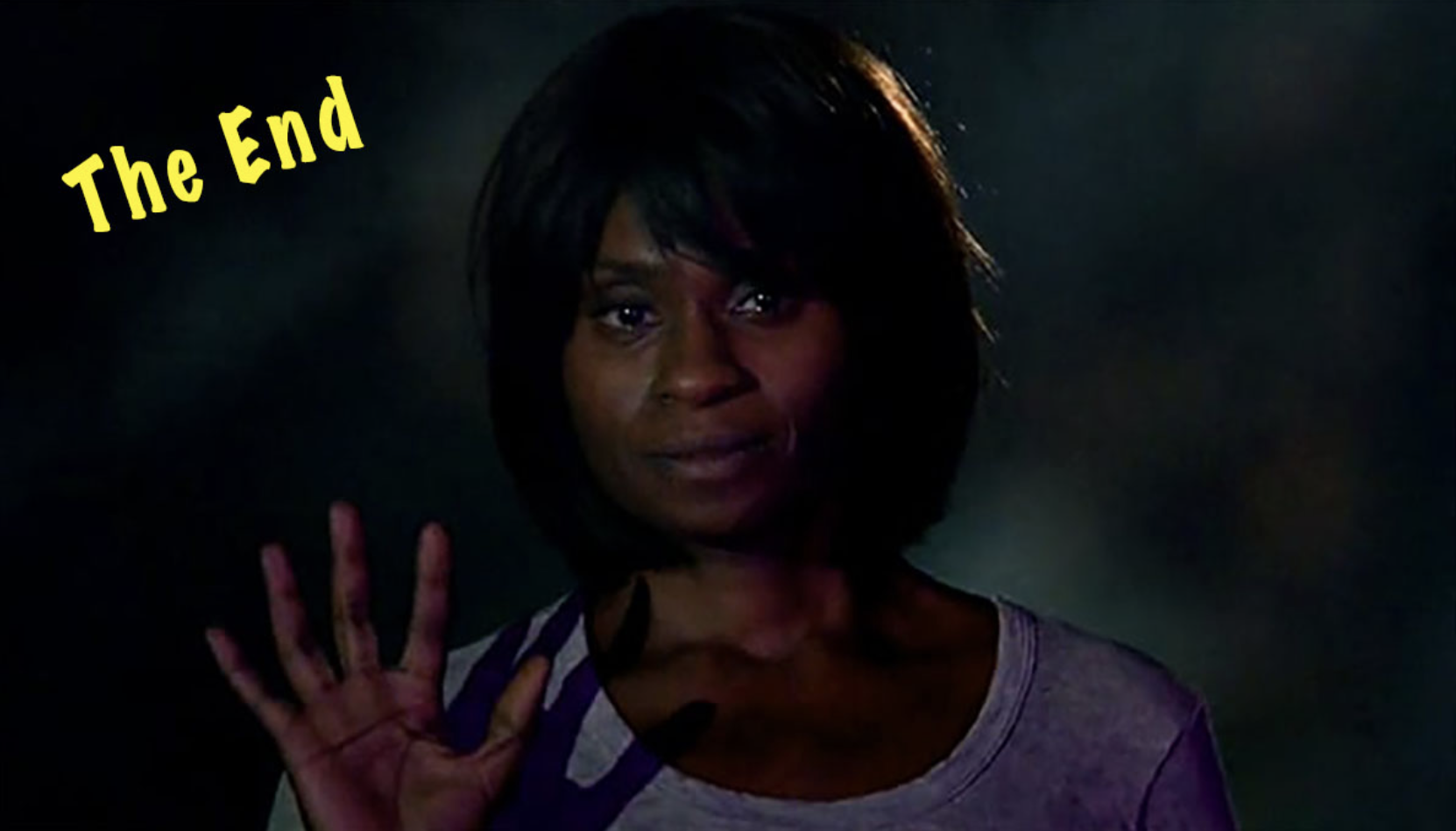 Lee waving bye to her daughter