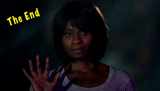 Lee waving bye to her daughter